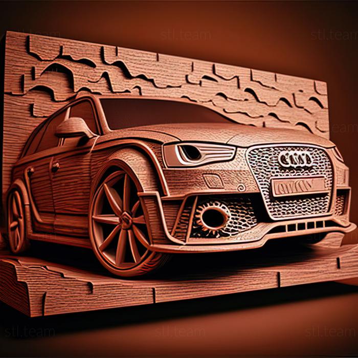 3D model Audi RS4 (STL)